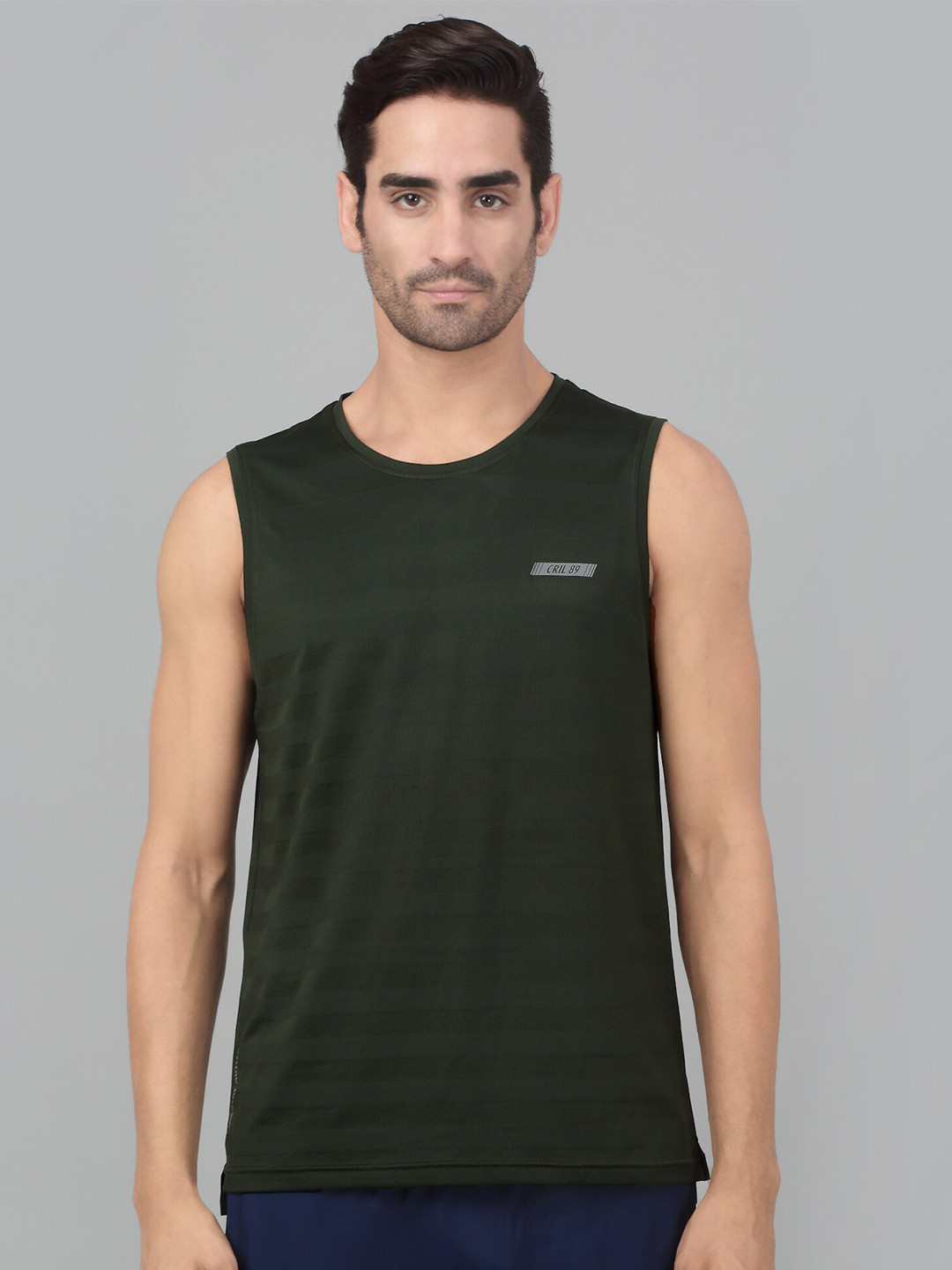 Cantabil Round Neck Sleeveless  Activewear T-shirt