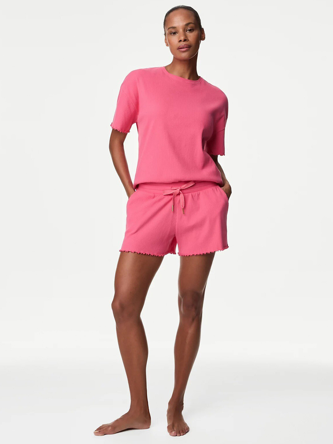Marks & Spencer Women Low Rise Lounge Shorts