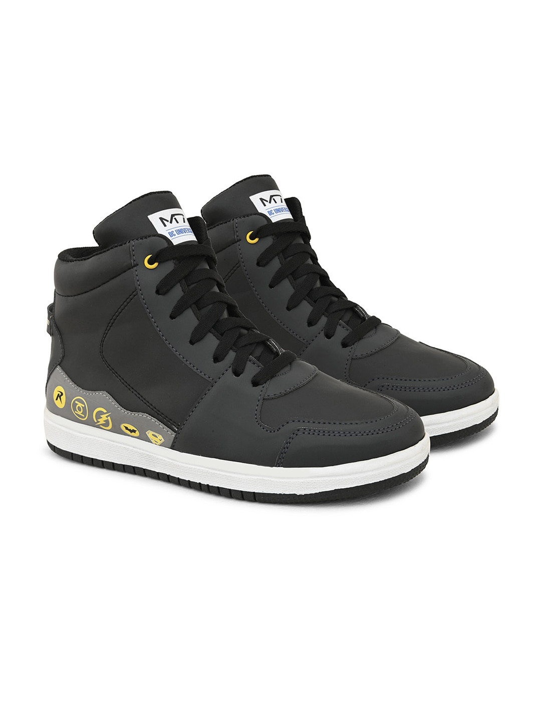 M7 by Metronaut Leather Lightweight High Top Sneakers