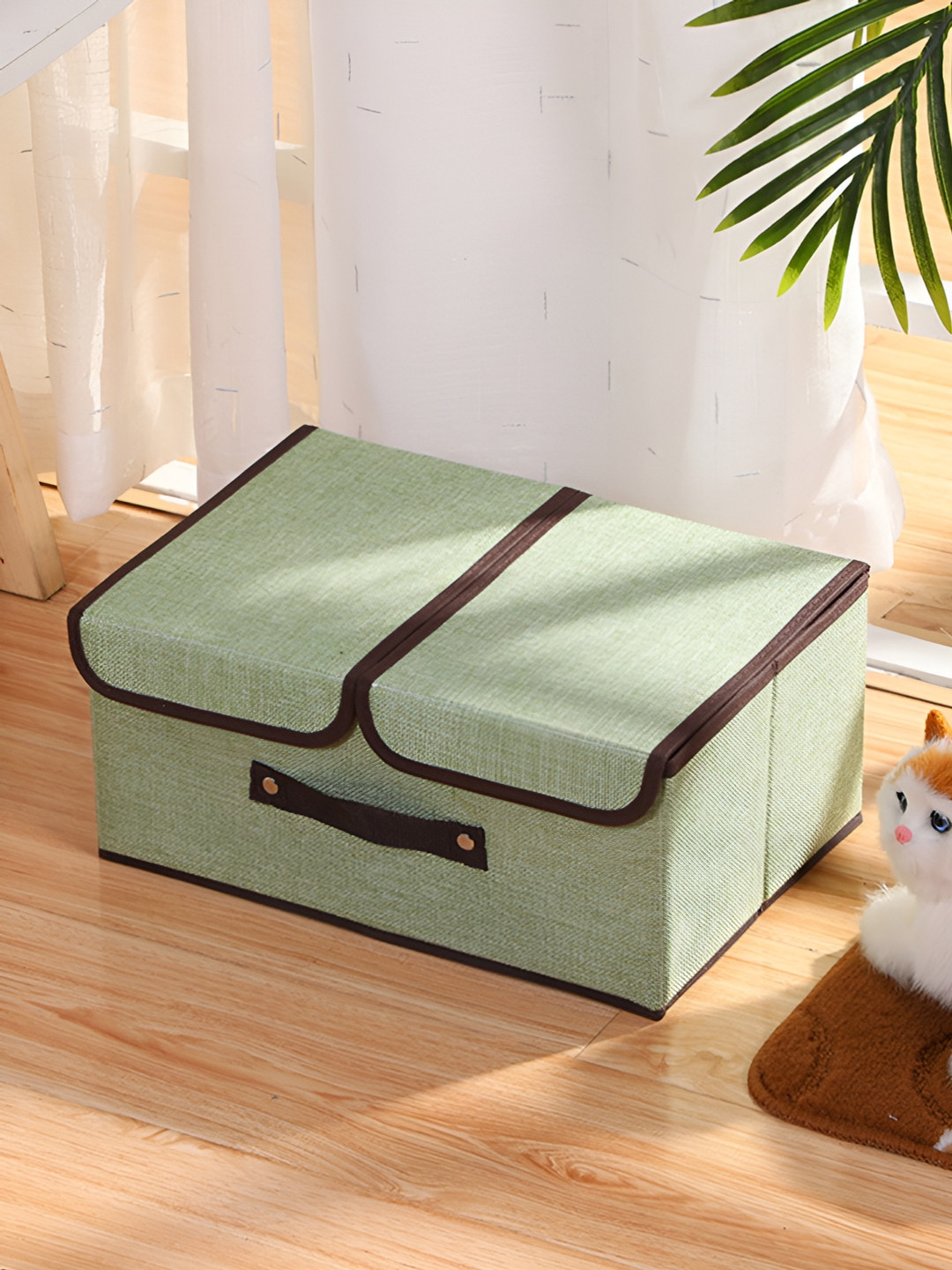 Kuber Industries Green and Black Regular Storage Drawer Organiser