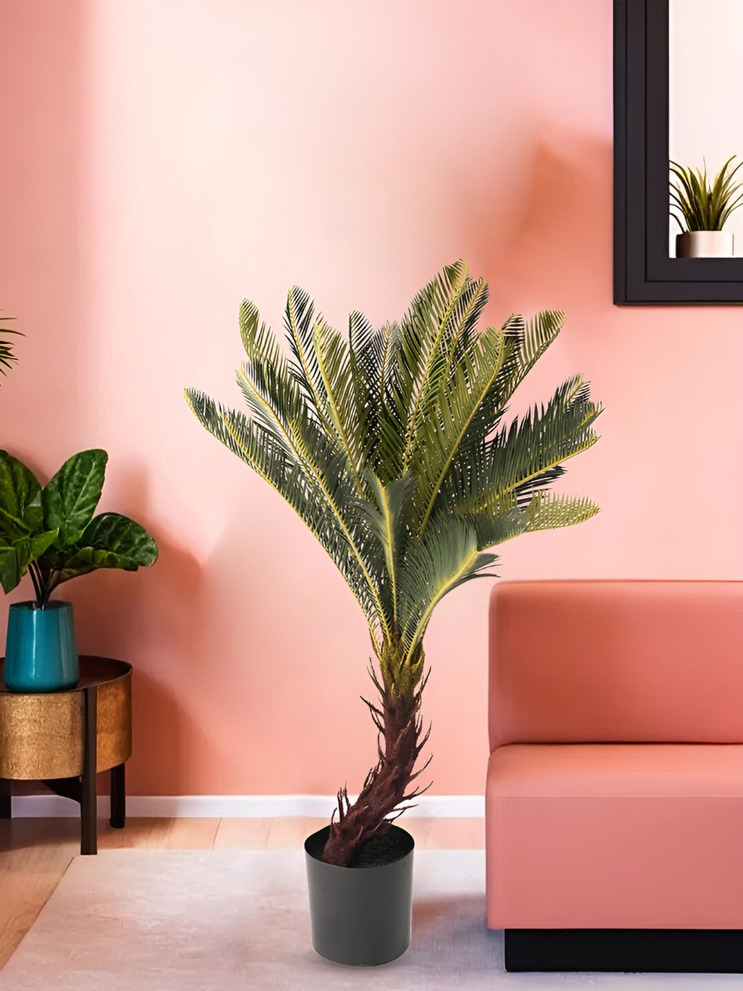 Kuber Industries Green Artificial Plant With Pot