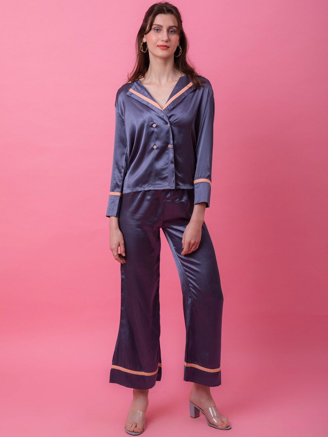 Ezme Studio Satin Shirt & Trousers Co-Ords