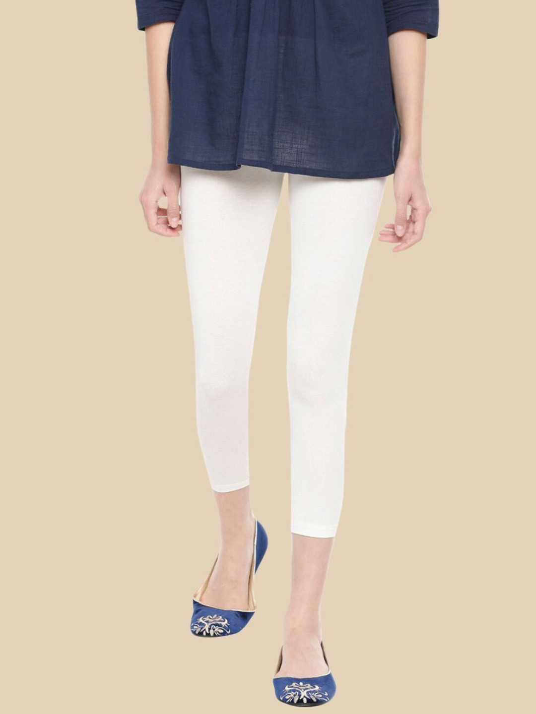 De Moza Plus-Size 3/4th Cropped Leggings Women