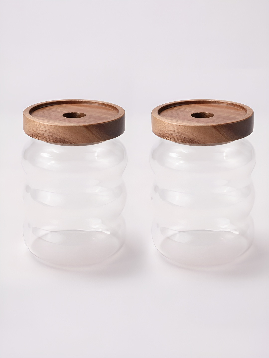 Umai Transparent Borosilicate Glass Dishwasher Safe 2 Piece Screw Top Fridge Container-550ml