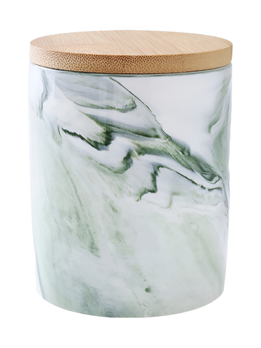 Umai Grey Marble Ceramic Dishwasher Safe Clip-On Canister-400ml