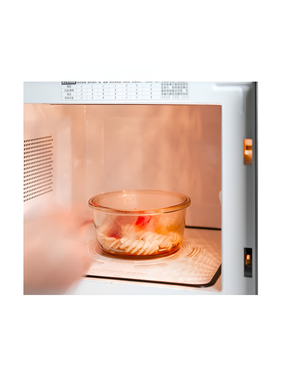 Umai Yellow Borosilicate Glass Dishwasher Safe 3 Piece Clip-On Canister-900ml