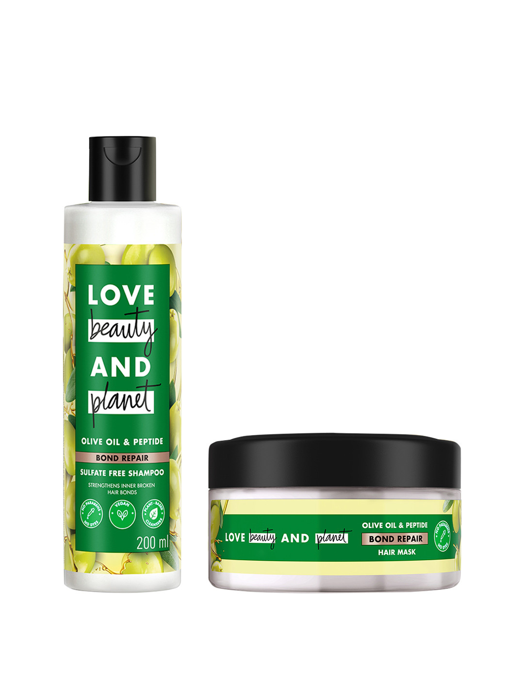 Love Beauty & Planet Olive Oil & Peptide Bond Repair Hair Care Combo