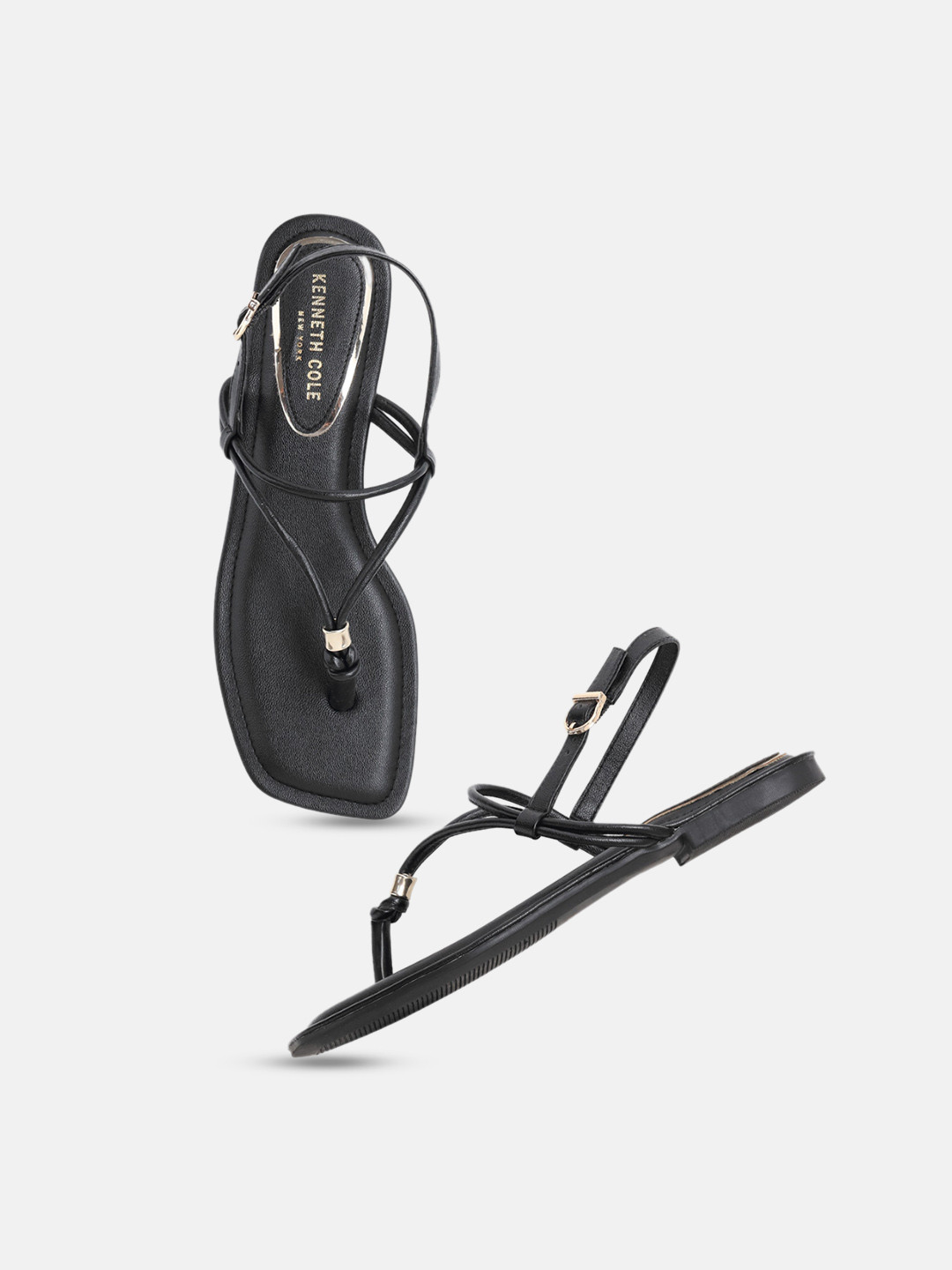 Kenneth Cole Open Toe T-Strap Flats