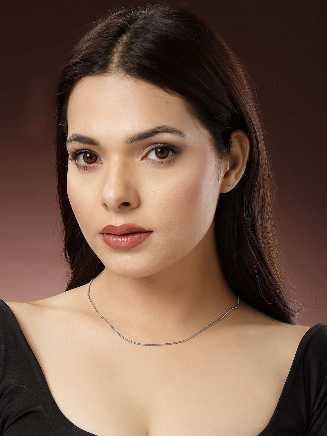 NVR Silver-Plated German Silver Oxidised Chain