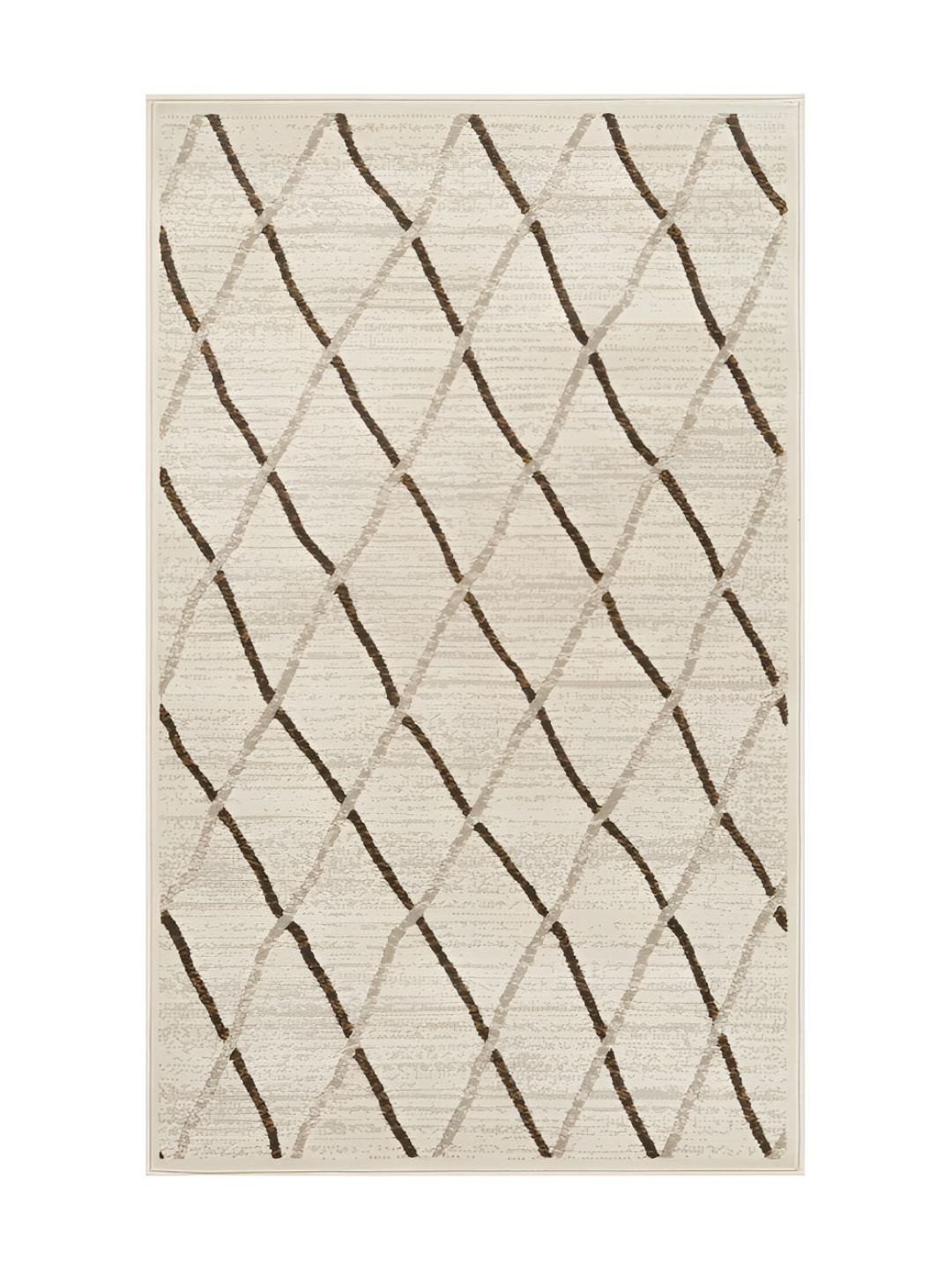 Sapana Carpet-Mats Beige Geometric No Shredding Carpet