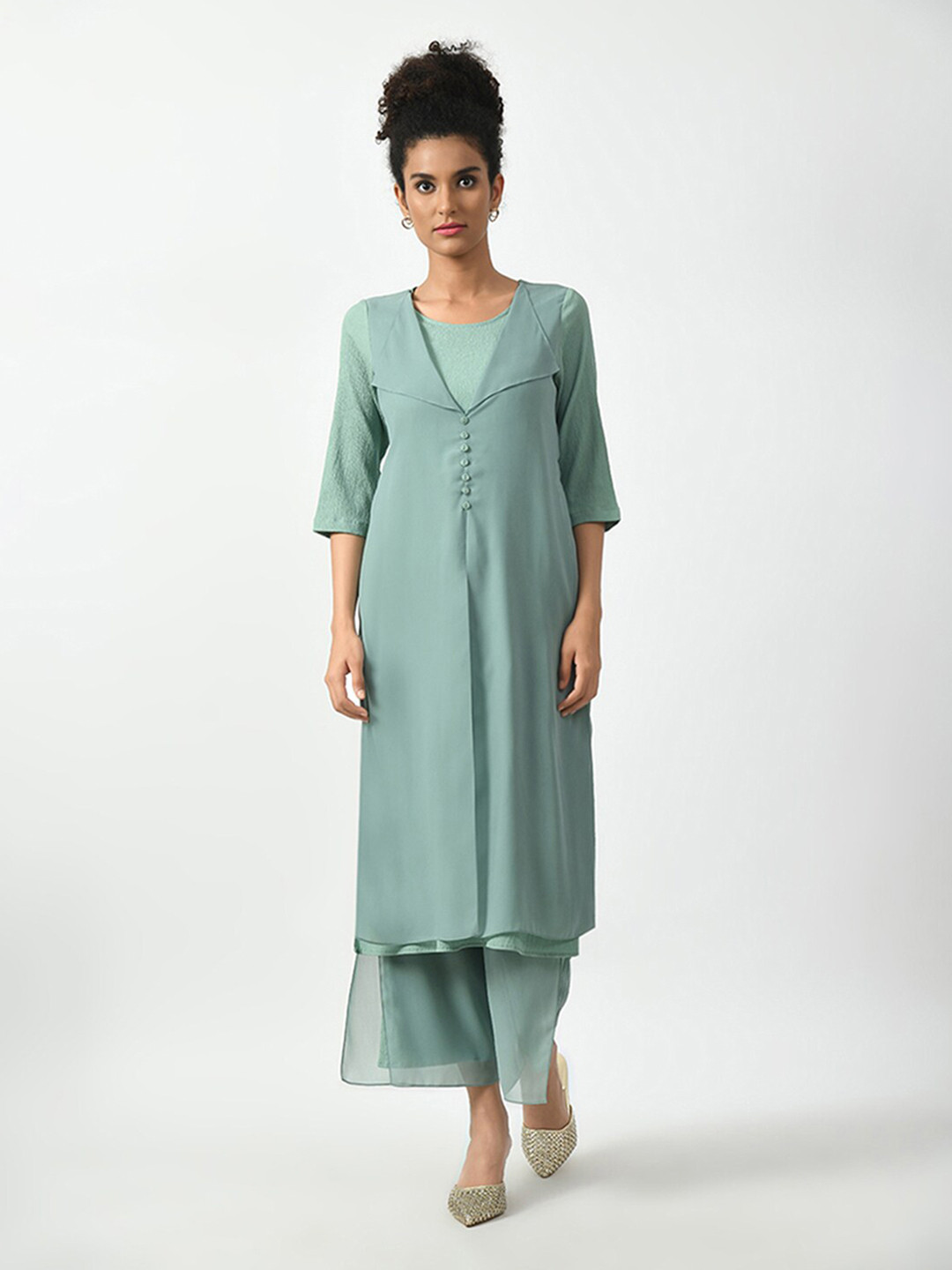 OFFICE & YOU Crepe Formal Maxi Dress