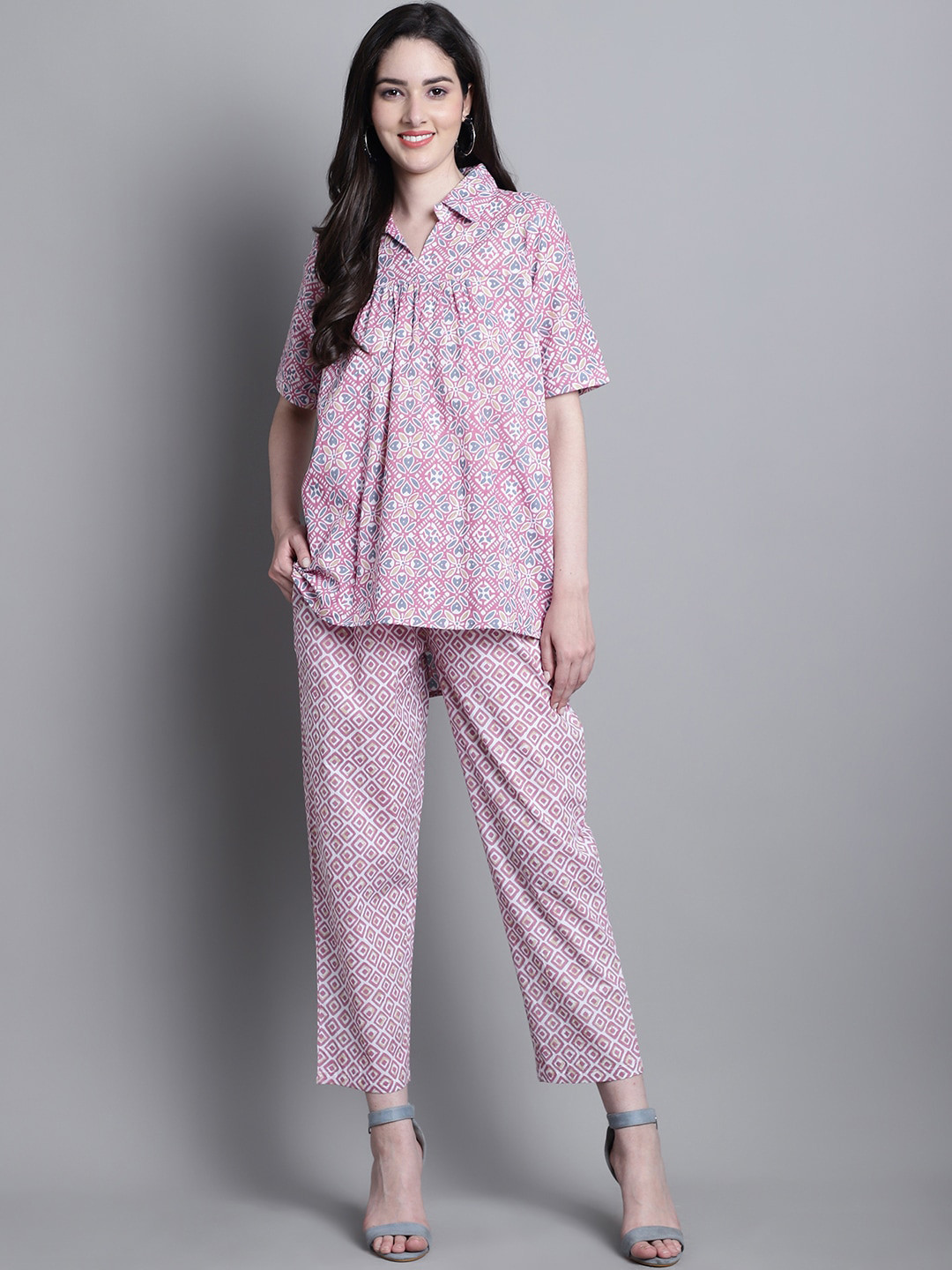 Prakrti Jaal Printed Cotton Co-Ords
