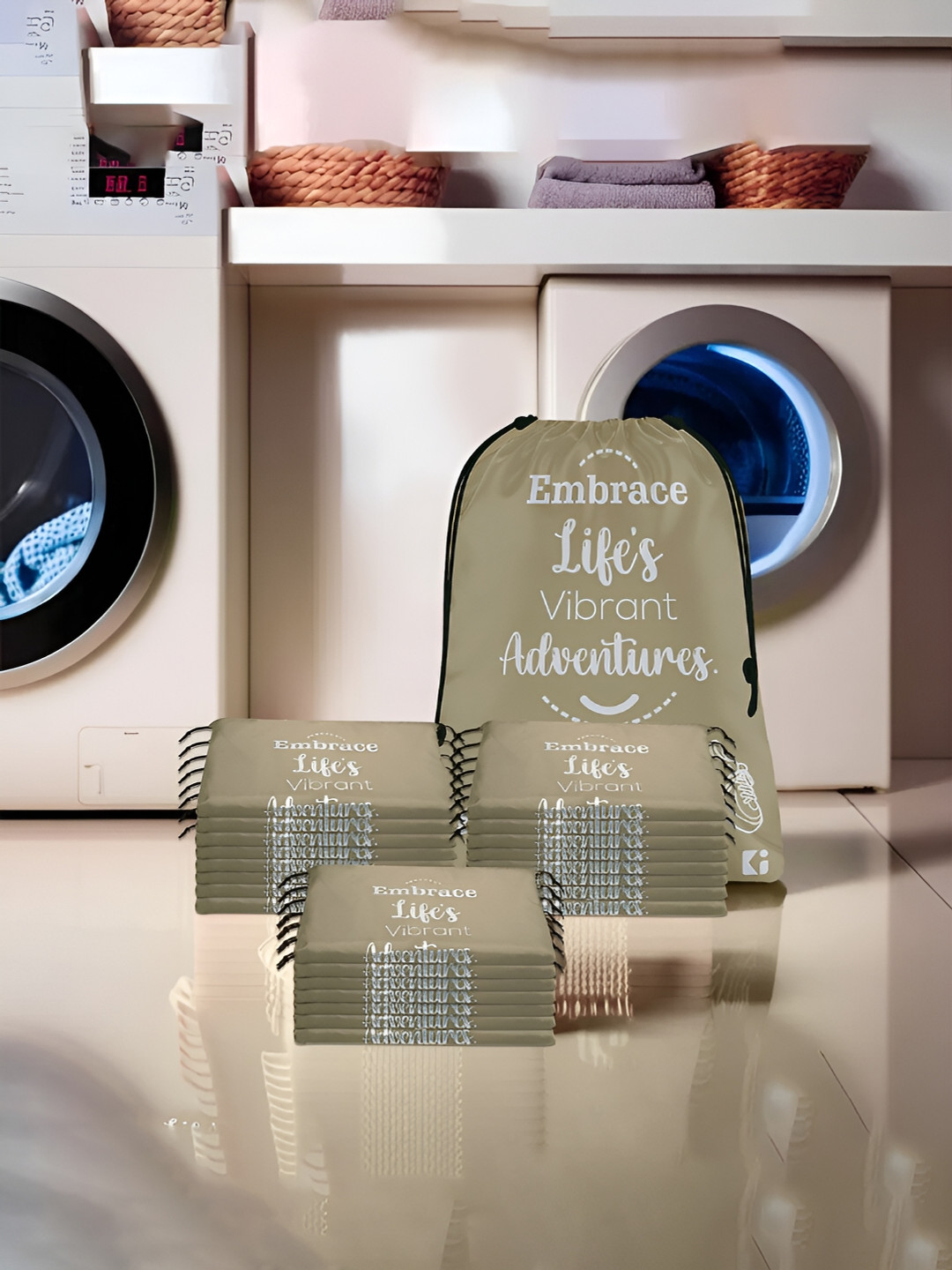 Kuber Industries Brown Set of 24 Regular Multi-Utility Organisers