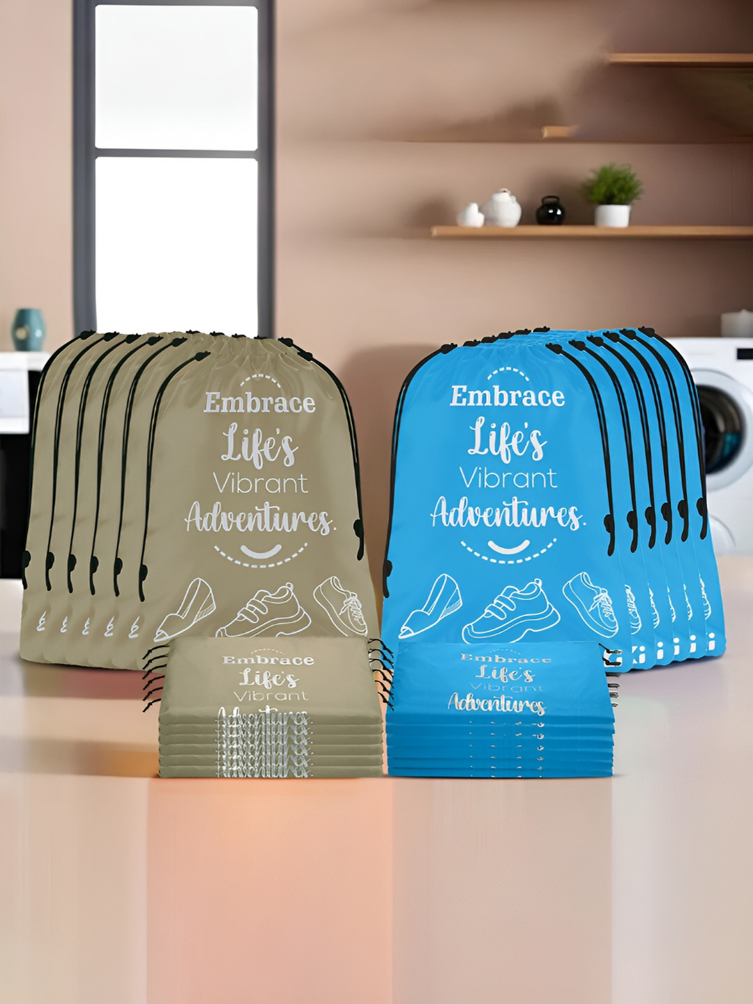 Kuber Industries Brown Set of 24 Regular Multi-Utility Organisers