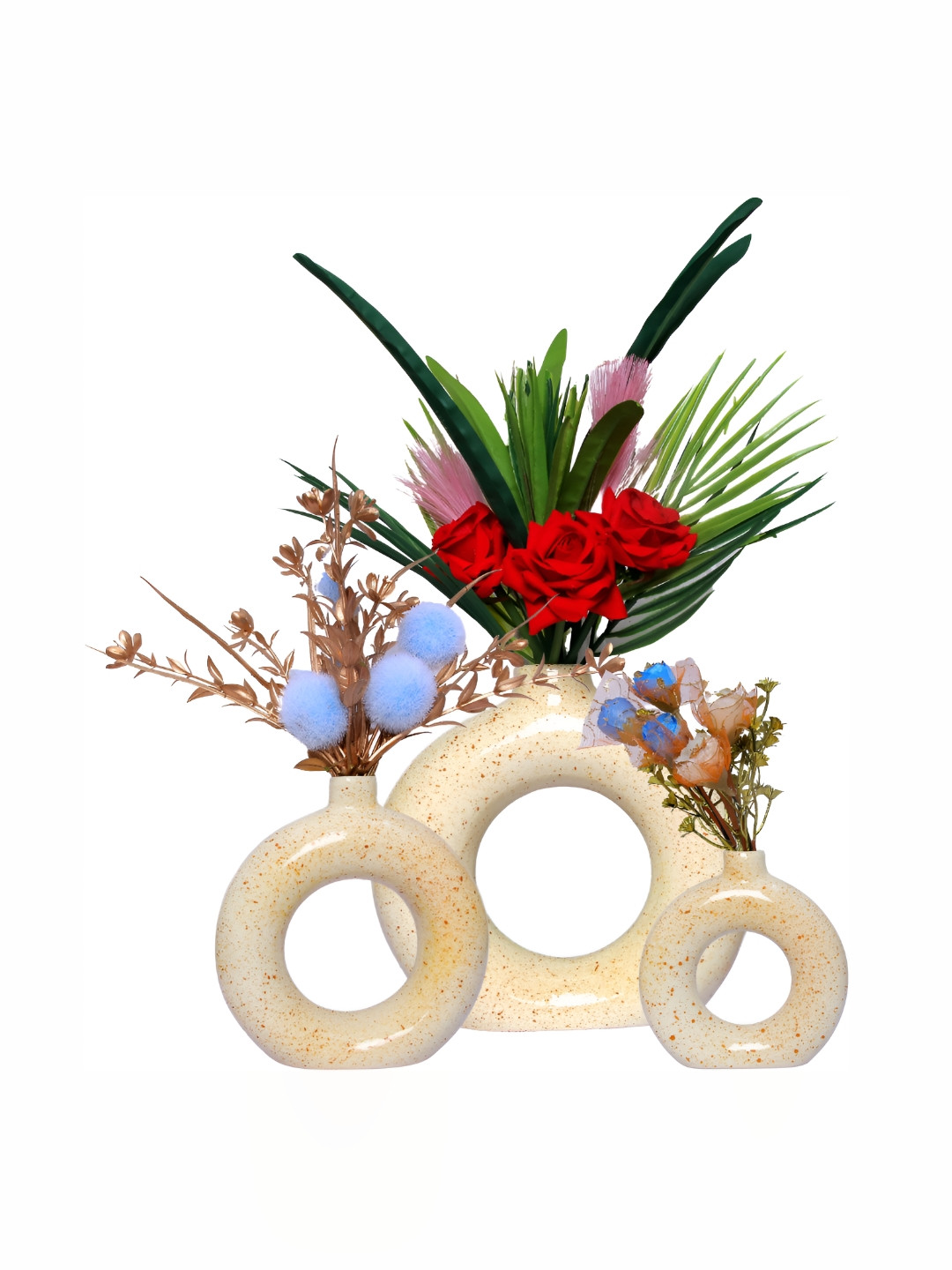 GW CREATIONS Cream Small Curio Showpiece