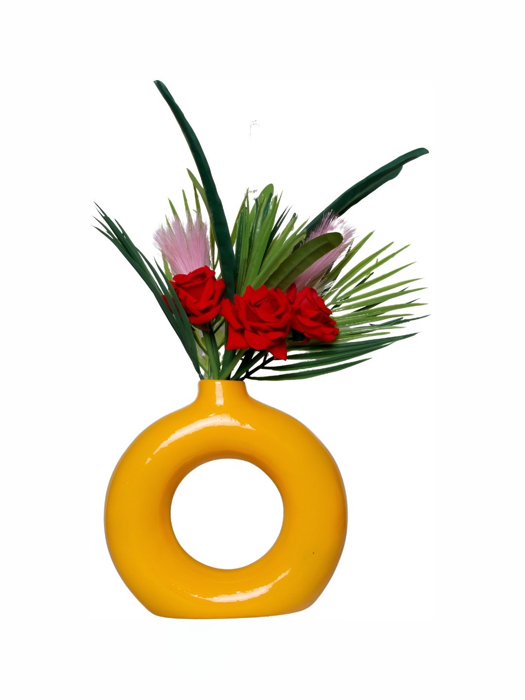 GW CREATIONS Yellow Small Figurine Showpiece