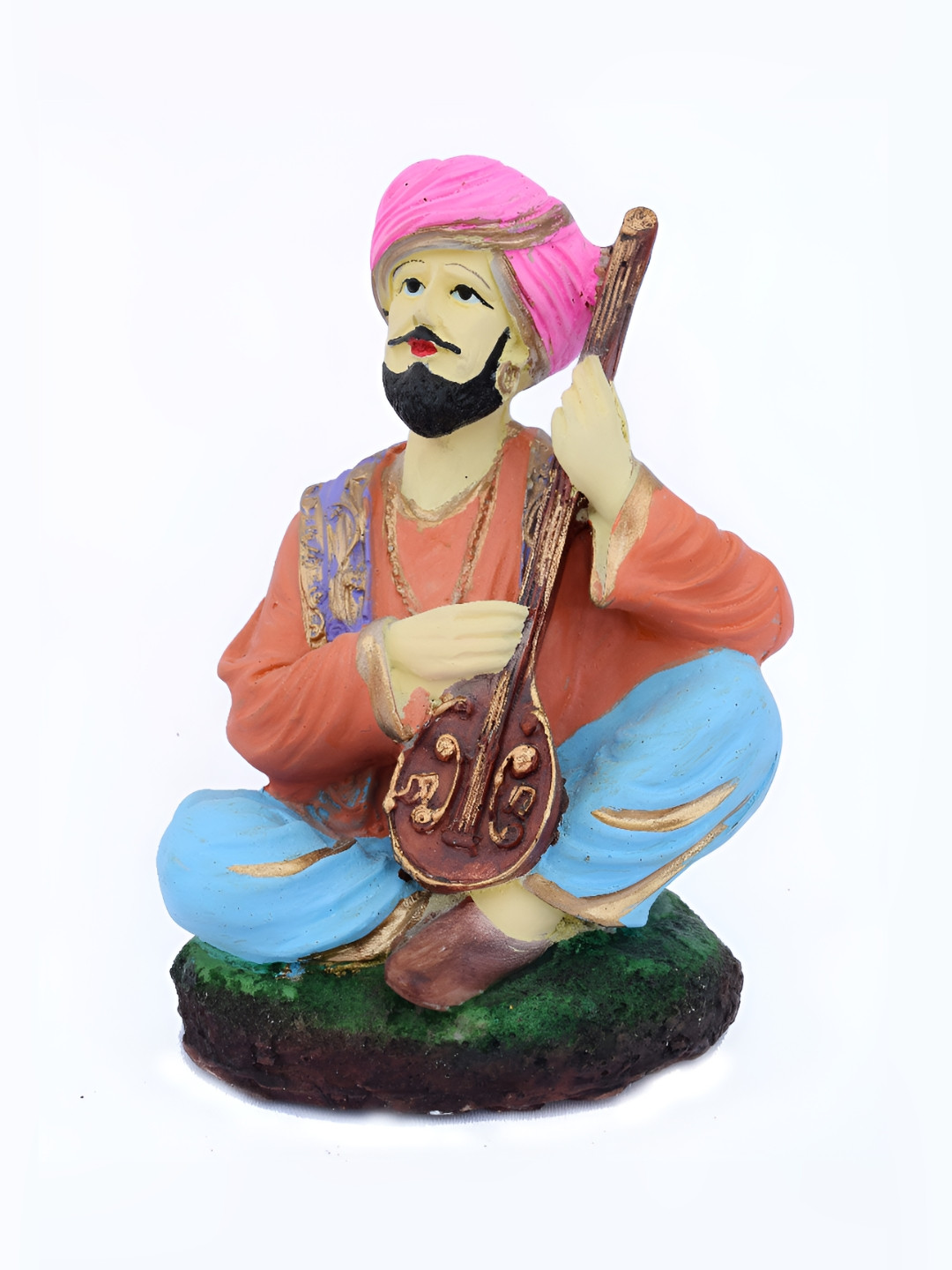 GW CREATIONS Coral & Blue Small Figurine Showpiece