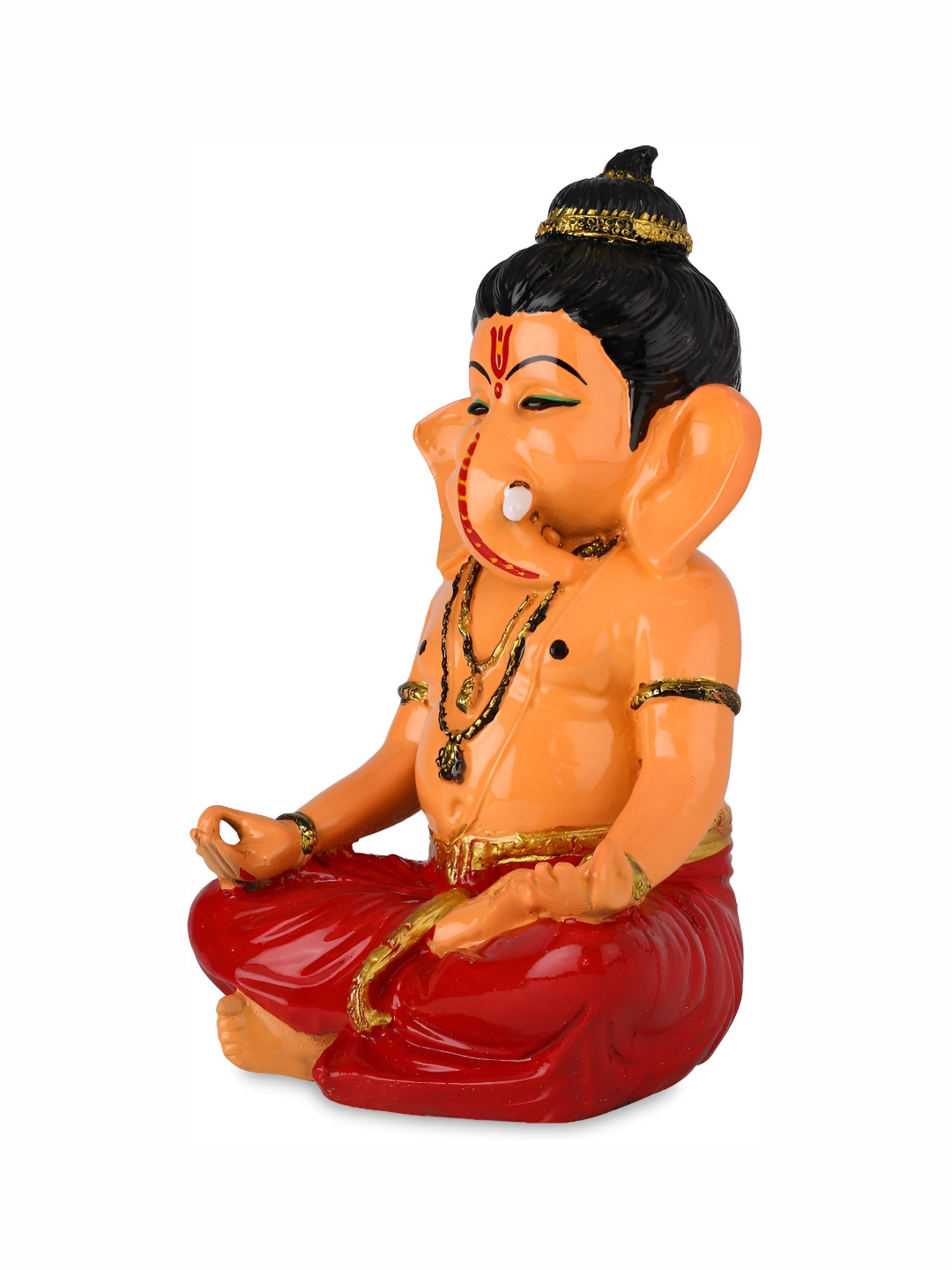 GW CREATIONS Peach-Coloured Religious Figurine Showpiece