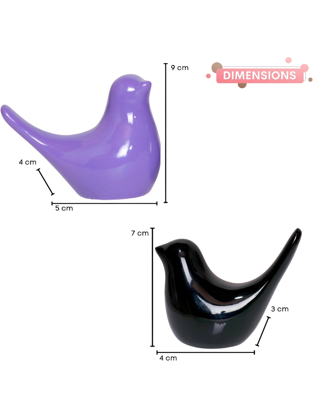 GW CREATIONS Purple Small Figurine Showpiece