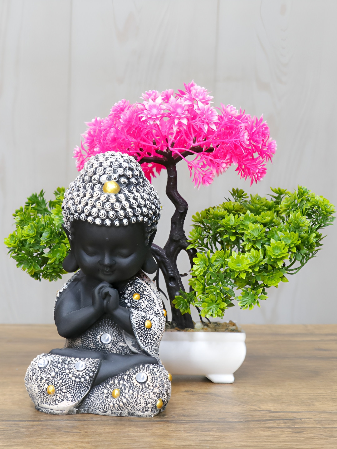 GW CREATIONS Grey Black Figurine Showpiece