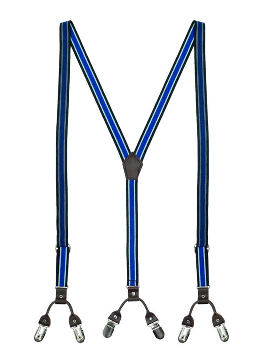 The Tie Hub Men Striped Octov Y-Back Slim Suspender