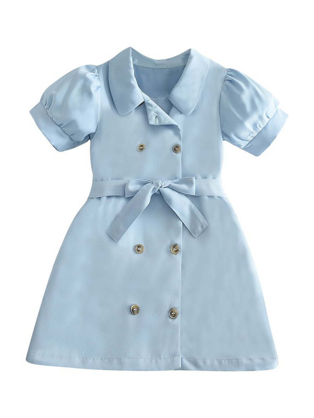 StyleCast x Revolte Shirt Collar Puff Sleeve Blazer Dresses