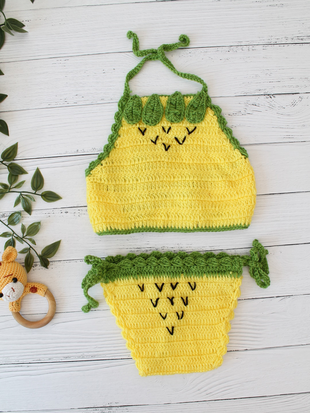 Woonie Infants Baby Girl Crochet Photoshoot Costume