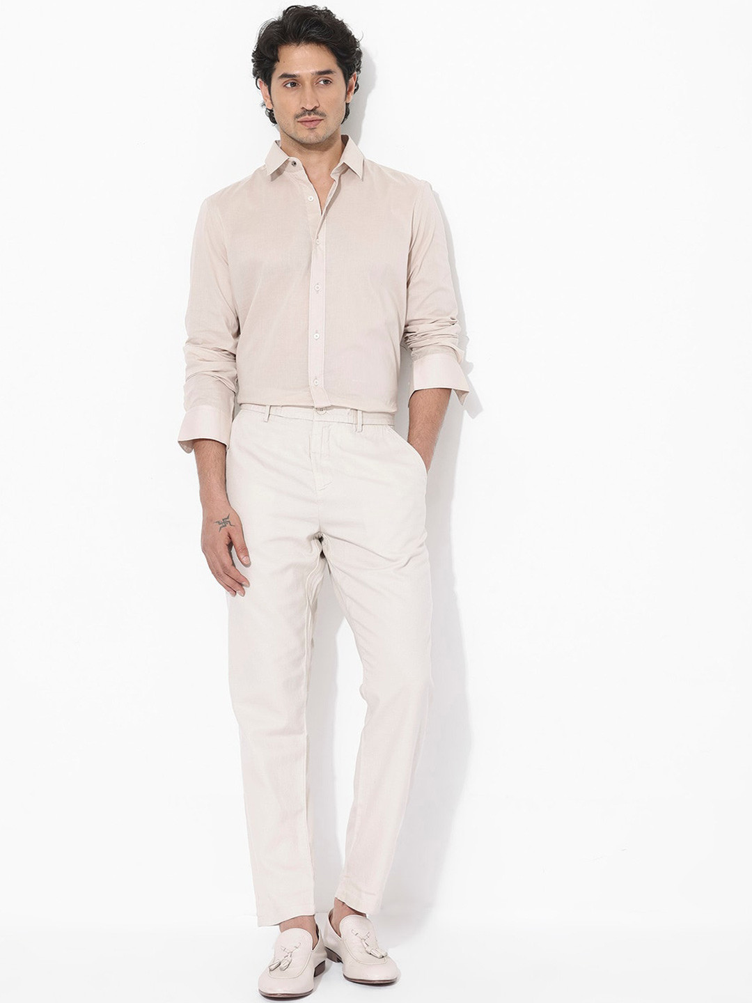 RARE RABBIT Men Fullsleen Regular Fit Opaque Shirt