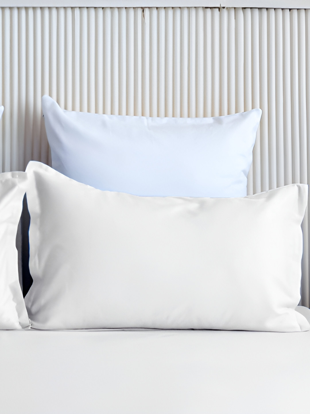 HOMEMONDE White 2 Pieces Pure Cotton Rectangle Pillow Covers