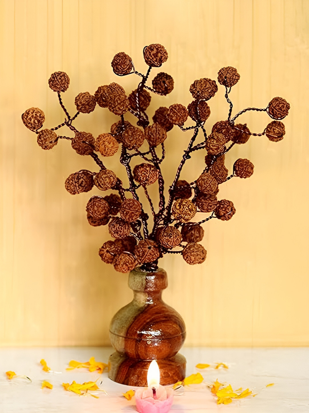 MITHILA Handicrafts Multicoloured Core With Pot