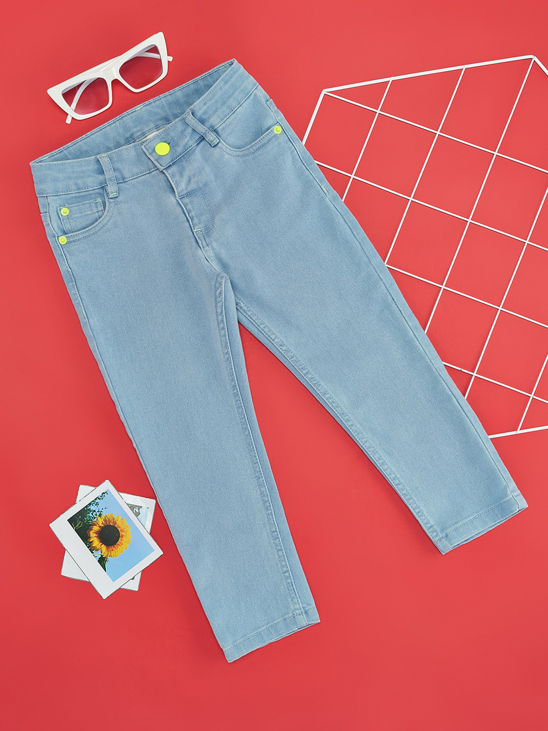 Pantaloons Junior Infant Girls Slim Fit Clean Look Jeans