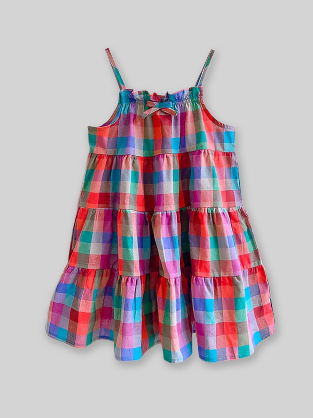 INCLUD Checked A-Line Dress