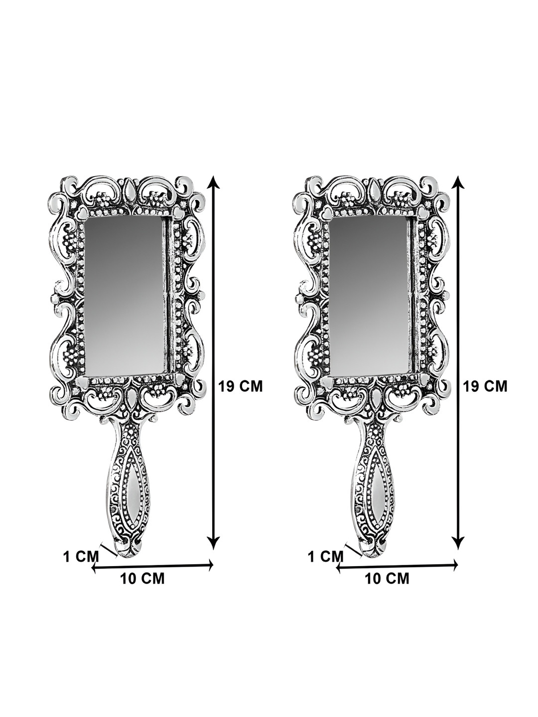 NM Grey2 Pieces Hand Mirror