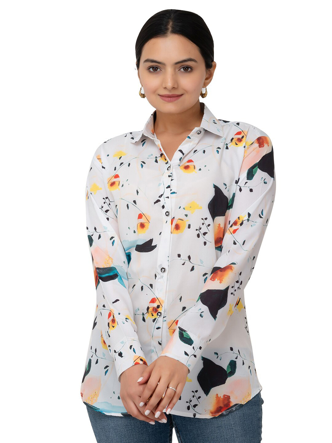 MatterBlue Women Custom Conversational  Printed Casual Shirt