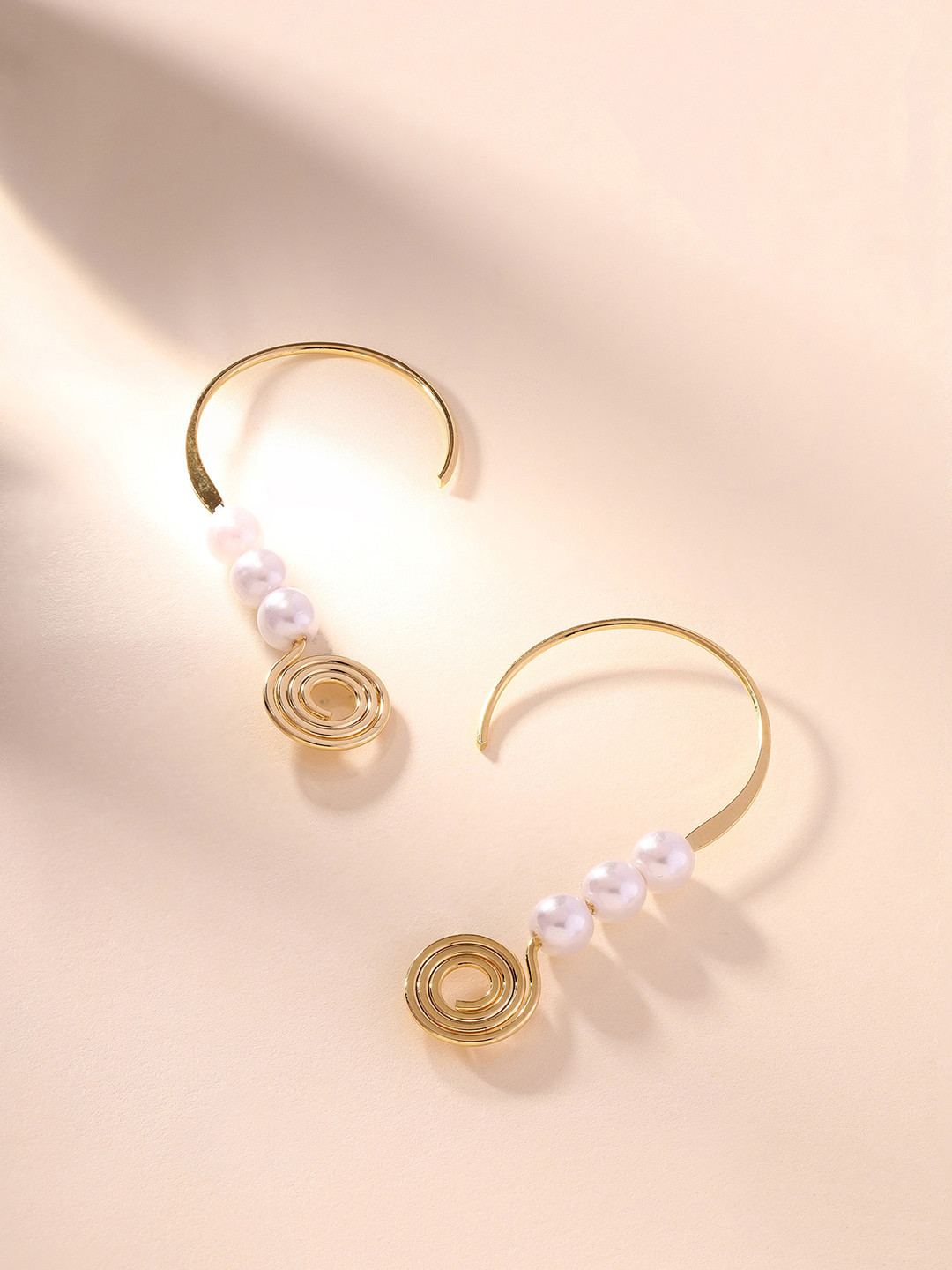 PRITA Gold Plated Pearl Drop Earrings