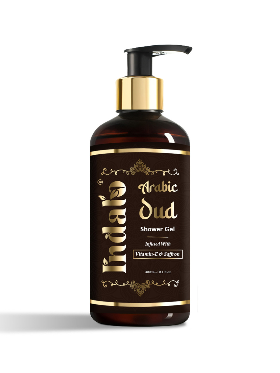 INDALO Arabic Oud Shower Gel With Vitamin E & Saffron - 300ml