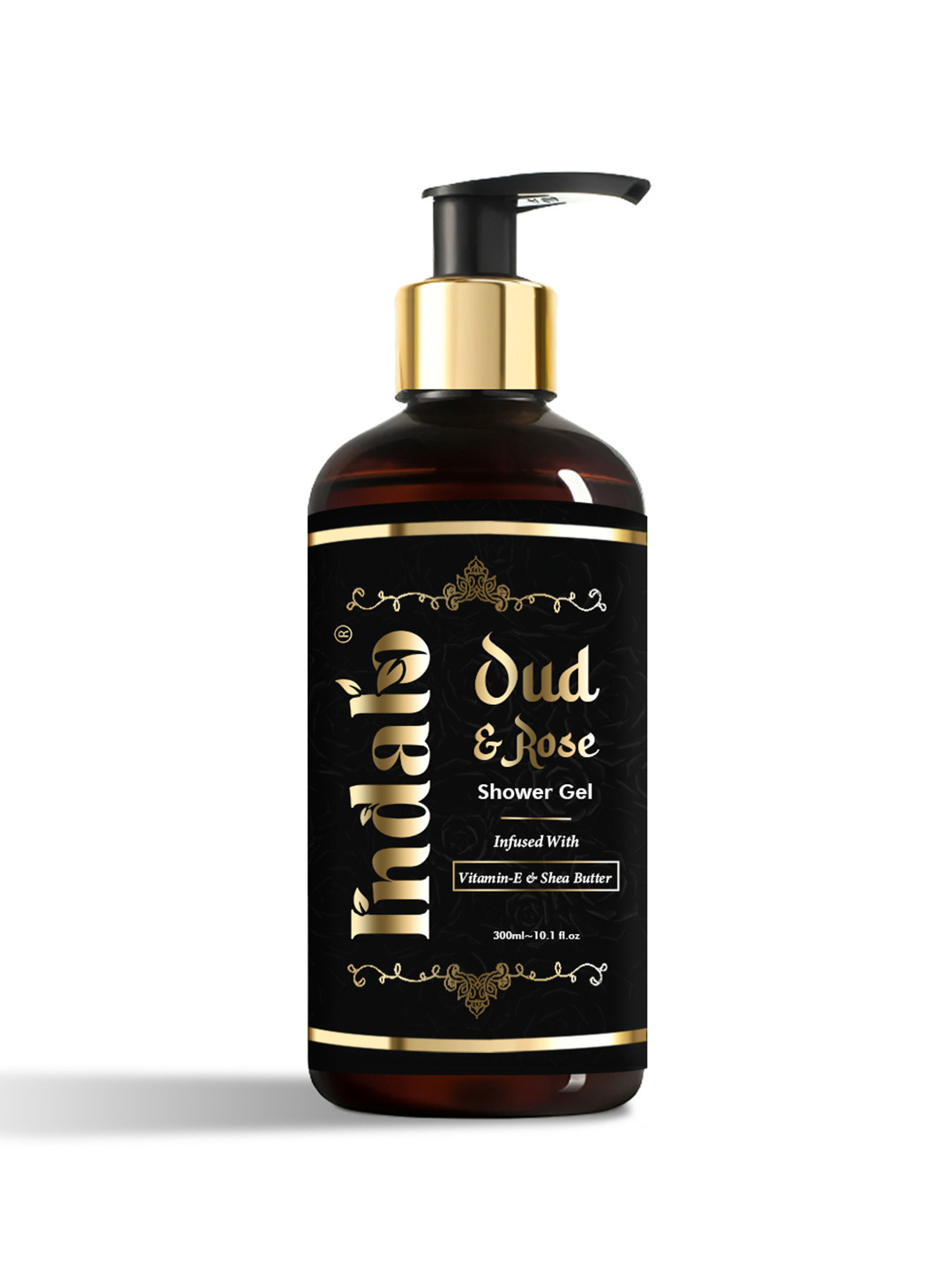 INDALO Oud & Rose Shower Gel with Vitamin E & Shea Butter - 300ml