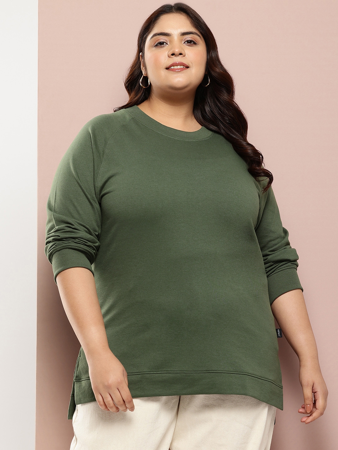Buy Sztori Plus Size Pullover Sweatshirt Sweatshirts for Women 29331374 Myntra