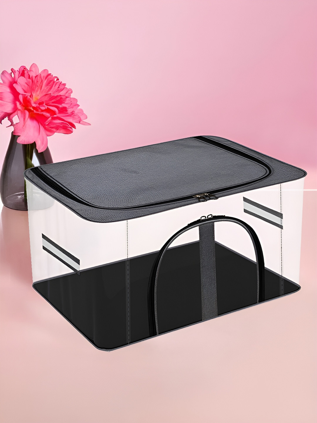 Kuber Industries Grey Regular Cloth Storage Organiser