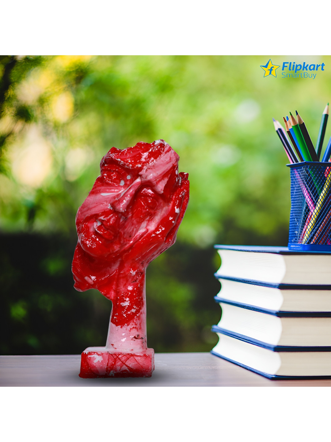 GW CREATIONS Marble Human Face Sculpture Figurine Showpiece