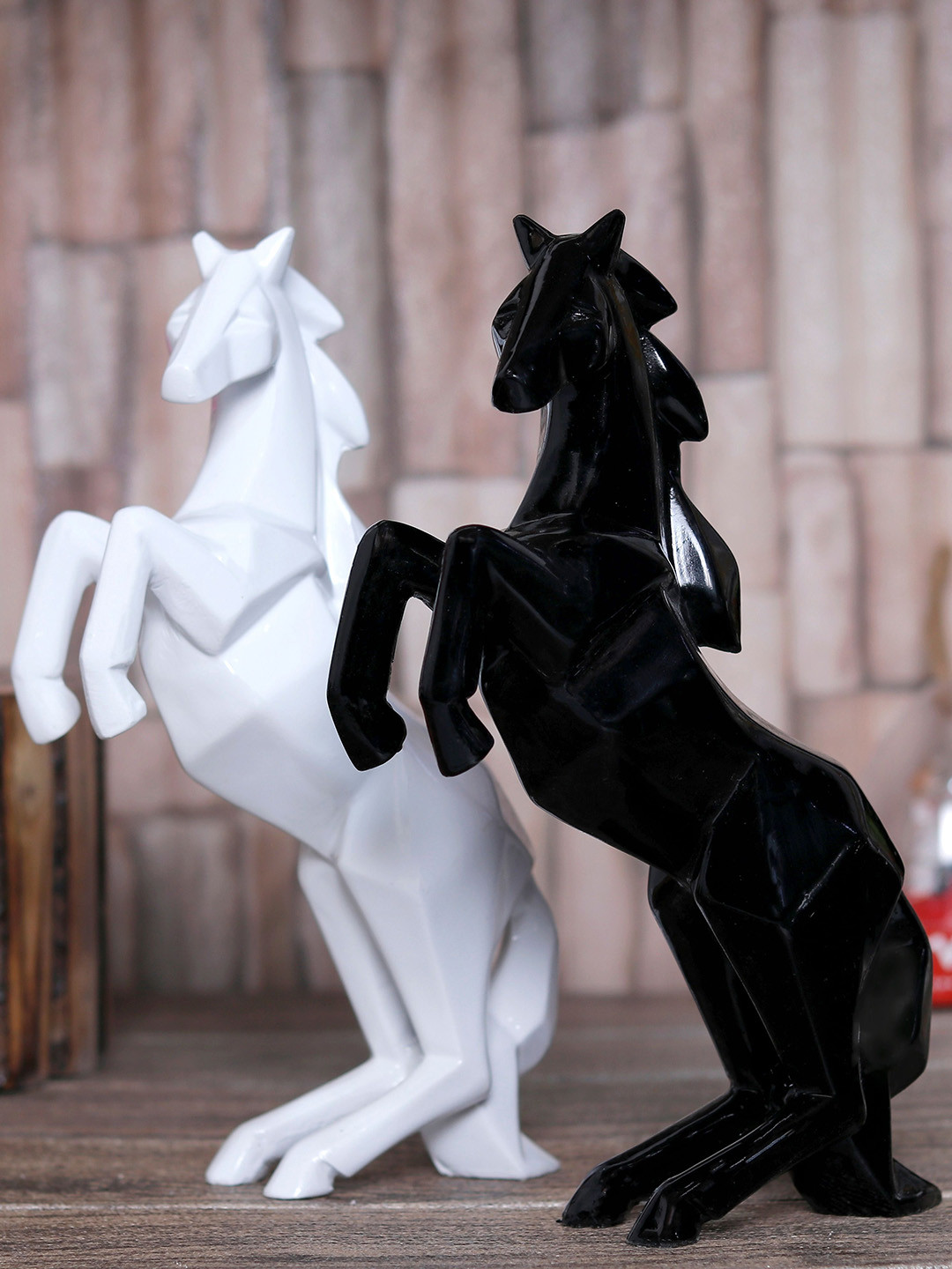 GW CREATIONS Multicoloured Horse Figurine Showpiece