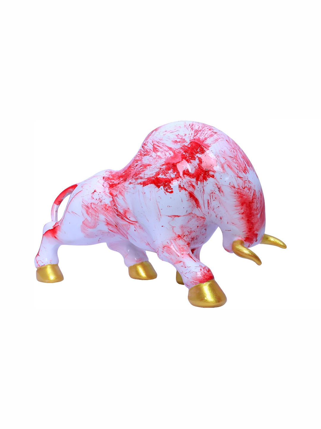GW CREATIONS Silver-Toned & Red Birds and Animals Figurine Showpiece