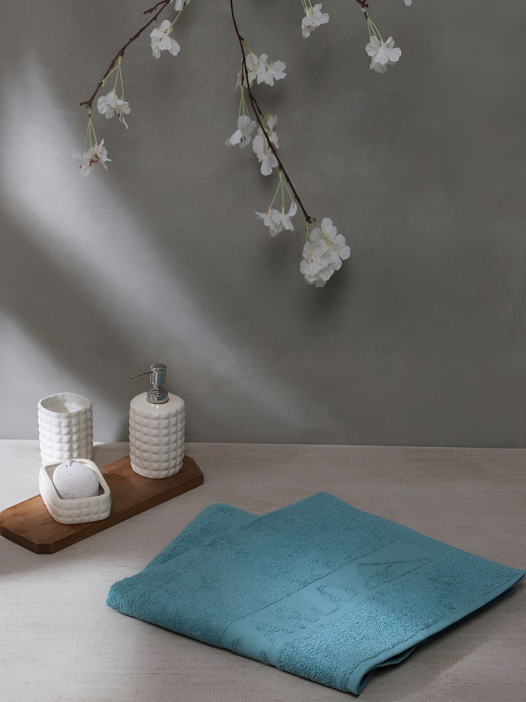 Monte Carlo Teal Green Cotton 525 GSM Bath Towel