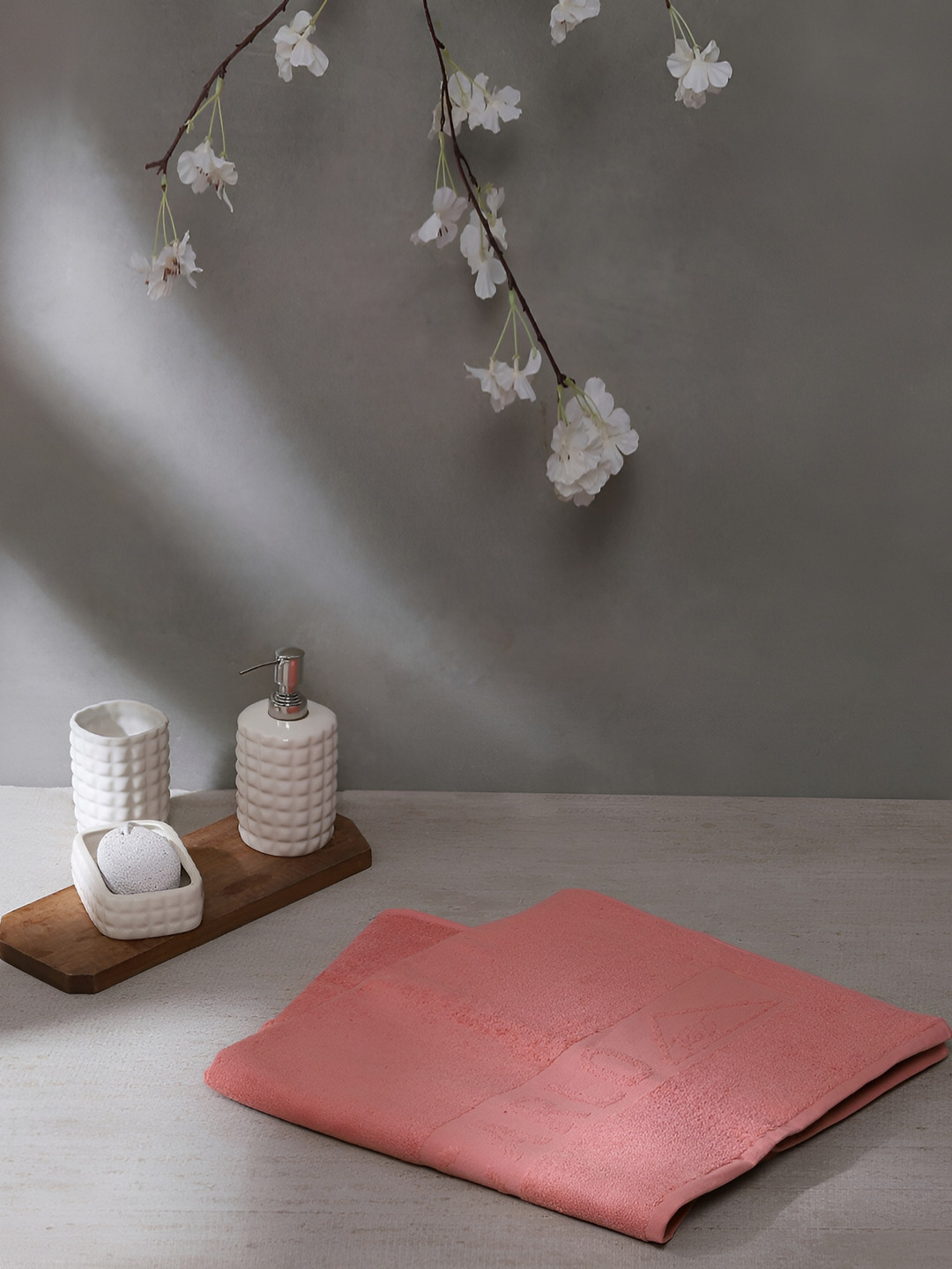 Monte Carlo Peach Cotton 525 GSM Bath Towel