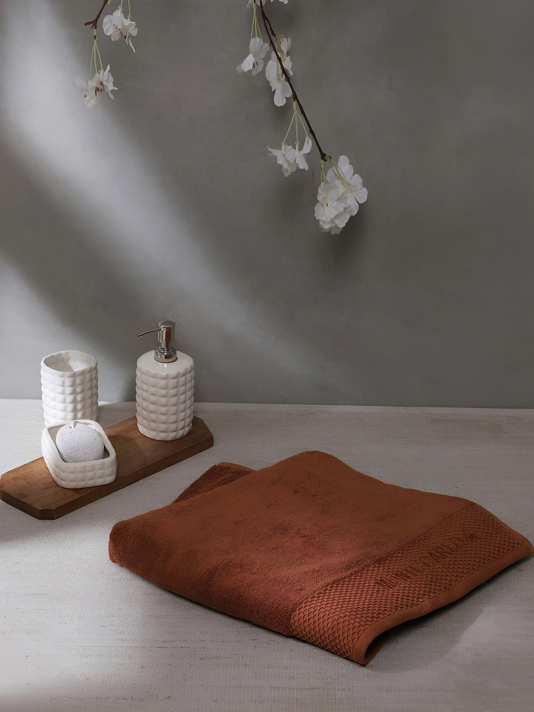 Monte Carlo Brown Cotton 650 GSM Bath Towel
