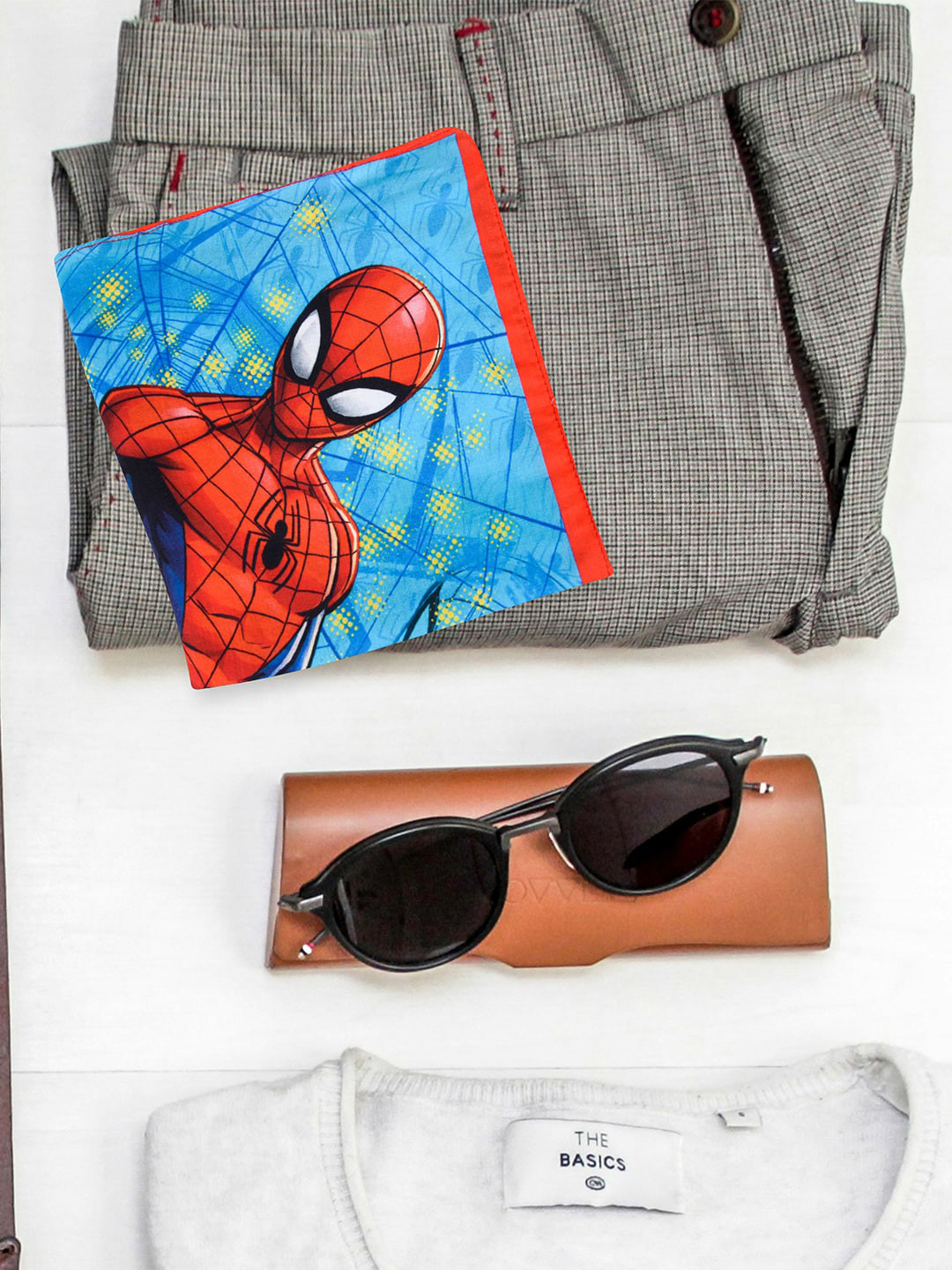 Kuber Industries Kids Pack Of 24 Spider Man Printed Cotton Handkerchief