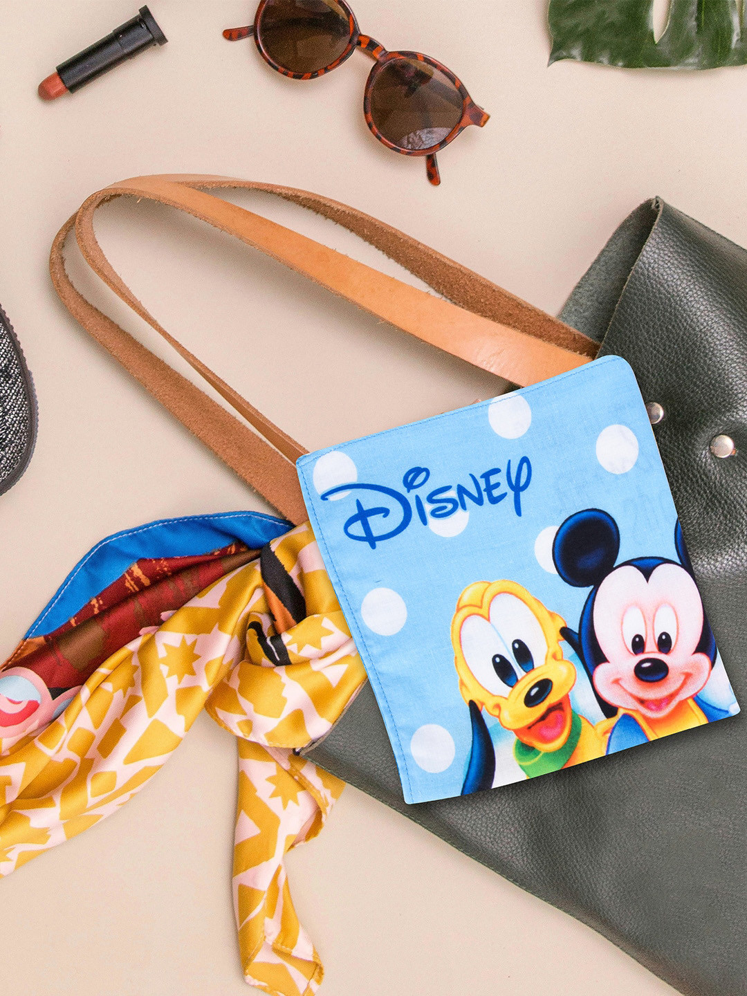 Kuber Industries Kids Pack Of 12 Mickey Mouse Printed Pure Cotton Handkerchieves