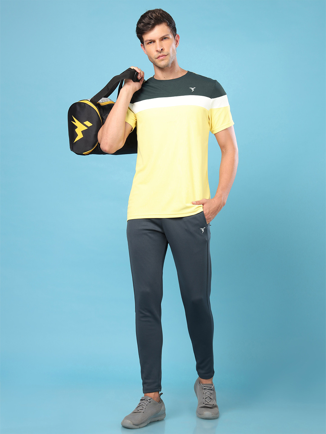 Technosport Men Active Colorblock T-shirt