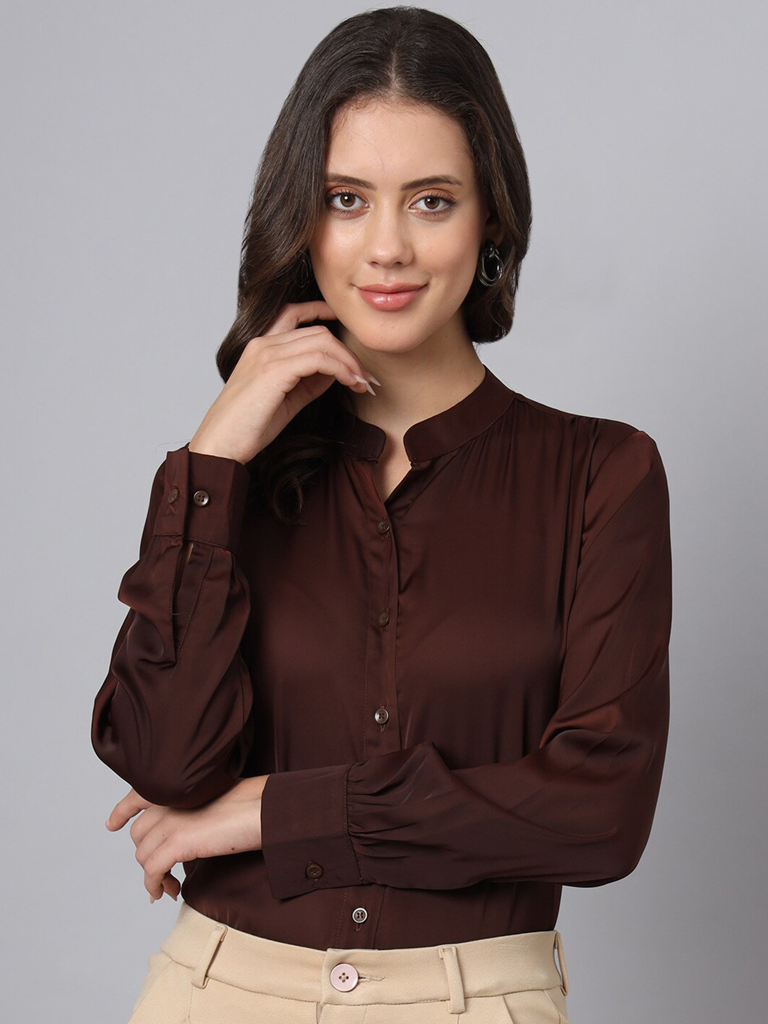 FITHUB Women Opaque Formal Shirts