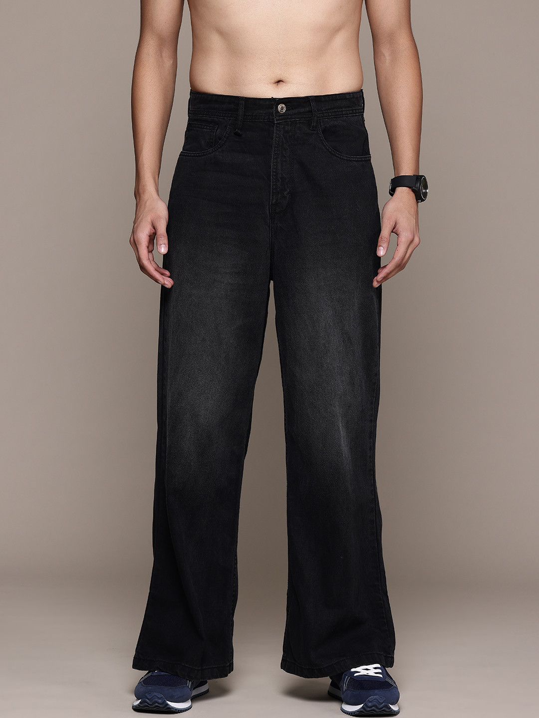Roadster Men Loose Bootcut Light Fade Jeans